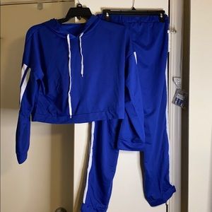 Shein XL Blue sweatsuit